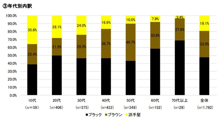 年代別の内訳（提供：PPIH）