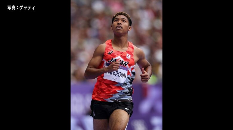 陸上男子100メートル予選　サニブラウン・ハキームの様子