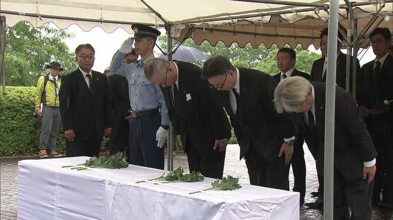 島原市の仁田団地でも追悼