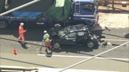 伊勢湾岸道で大型トラックが乗用車に追突し5台が絡む事故に…4歳児含む11人けが 名港中央IC付近