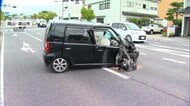 路上教習中の大型トラックと衝突70代男性搬送　教習中の運転手「センターライン割って突っ込んできた」　岡山・津山市