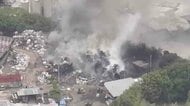 「金属とプラスチックが燃えている」　産業廃棄物処理会社で火事　ケーブル焼却の火が燃え移ったか　福岡・岡垣町