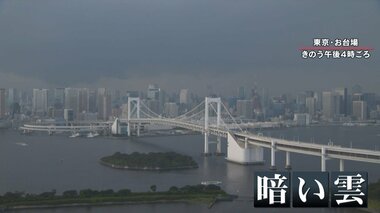 都心にゲリラ豪雨 さらに大粒のひょうに冠水・突風も…いつまで続く?不安定な大気の状態