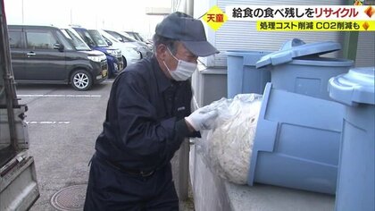 燃えるごみだった“給食の食べ残し” 「リサイクル資源」として有効活用 処理コスト削減・CO2削減も【山形発】