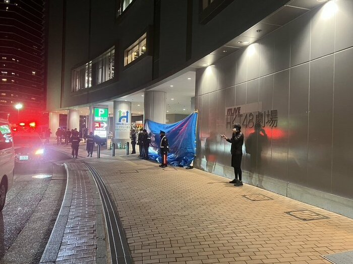 事件があった現場(福岡市中央区)