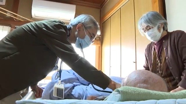 安曇野市の患者の家に訪問診療