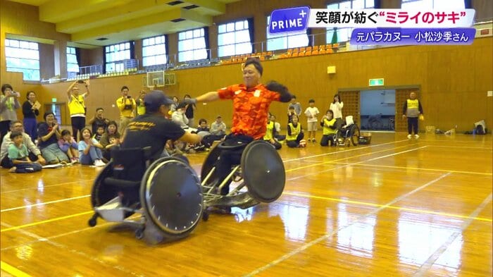 車いすでのタックルの瞬間!「軽トラが来た」ような衝撃だという