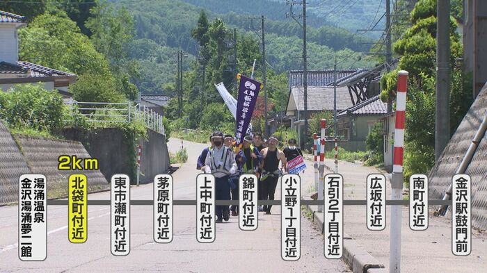 2キロ地点の様子