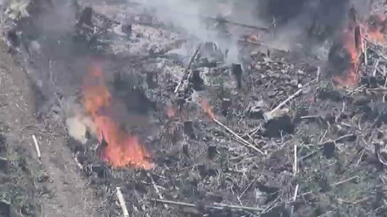 久留米市の山火事で自主避難所を開設　ペット同伴可能　耳納スカイラインは一部で通行止め　現場では消火活動続く　福岡｜FNNプライムオンライン