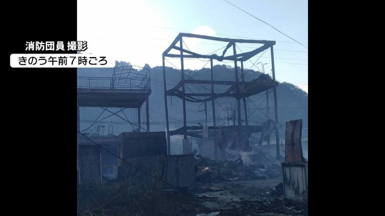 大分の大規模火災から3日依然鎮火せず　警察と消防の実況見分始まる　知事も視察「最大限で支援を」｜FNNプライムオンライン