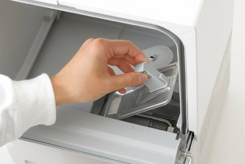 「残さいフィルター」を手洗いすればOK