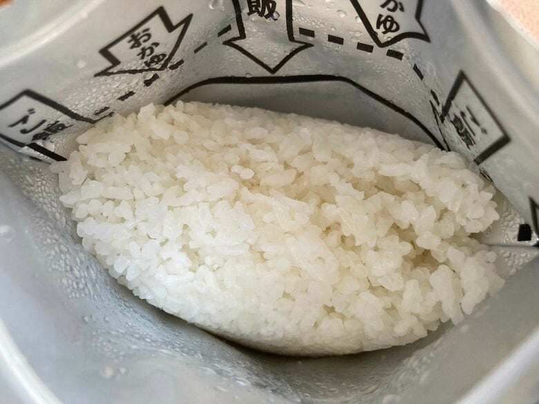 市販のアルファ化米（筆者撮影）