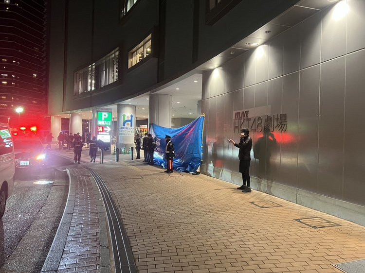 事件があった現場（福岡市中央区）