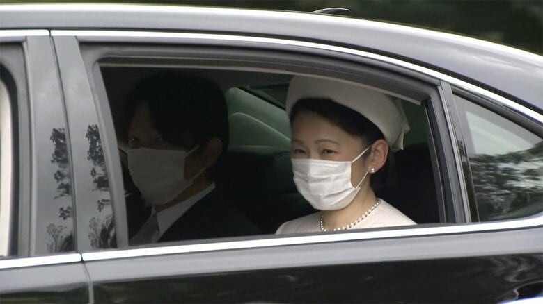 伊勢神宮に到着された秋篠宮ご夫妻（午前9時ごろ）