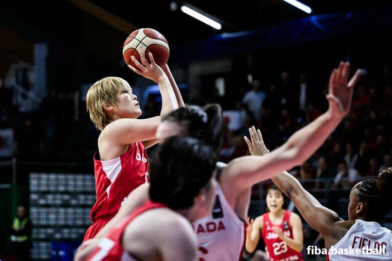 最終・スペイン戦での髙田真希（11日、ハンガリー・ショプロン）