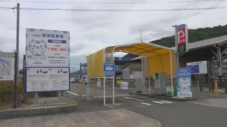 市内の至る所にななちゃんが…