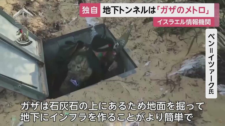 元情報官はこの“ガザのメトロ”を隠れるのはもってこいだ、と話す