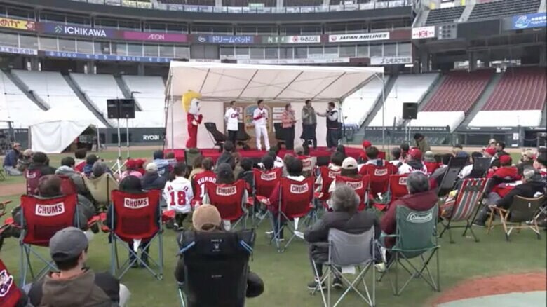 栗林投手の「焼き芋トークショー」
