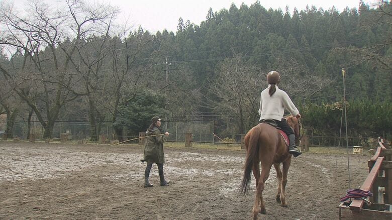 かつての運動場が馬場に