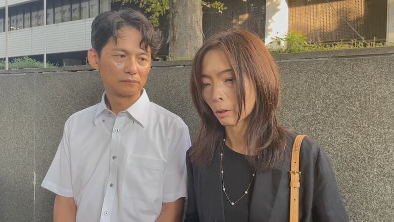 取材に応じる和田樹生さんの両親（2023年9月28日）