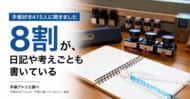 手帳に書くことの1位は「予定」。でも、予定を書く人の8割が、日記や考えごとも書いている