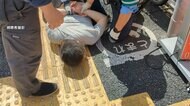 【動画 逮捕の瞬間】赤ちゃん連れ去り　男が狙った歩道のベビーカー　母親が身をていし.