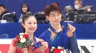 全日本3位表彰台の“うたまさ”吉田唄菜・森田真沙也組。初出場の四大陸選手権で「世界に実力をみせつけたい」