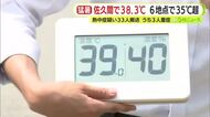3日連続で体温超えの暑さ…また佐久間で38℃以上に　静岡県内に今季初の熱中症警戒アラート　33人を熱中症の疑いで救急搬送