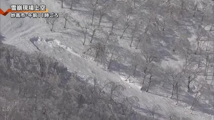 スキー場で発生の4人重軽傷の雪崩　長さ600メートル規模と判明　上空からはっきり　全層雪崩か