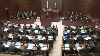 広島市議会１２月定例会が開会　一般会計４９億円の補正予算案など提出　陥没事故の雨水管工事は工期延長