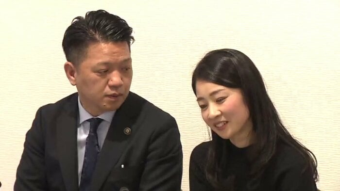 会見した岸和田市 永野耕平市長と妻・紗代さん