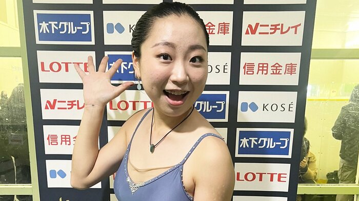 中四国九州選手権の会場でポーズを決めてくれた岩野