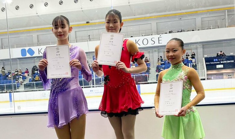 ジュニア女子表彰台（関東選手権）