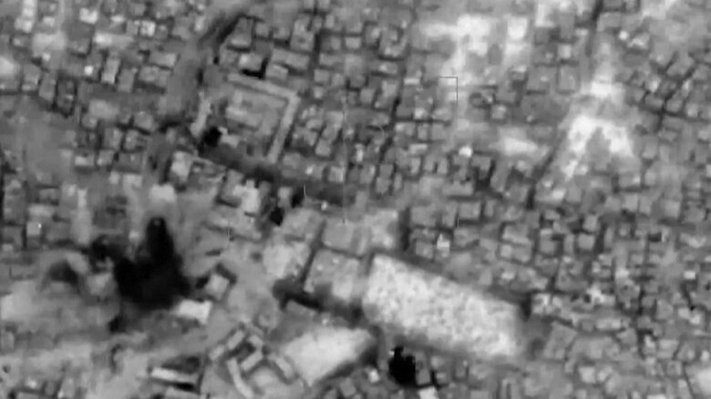 イスラエル軍の空爆赤外線映像 特殊部隊などの協力で特定したトンネルを攻撃したと発表（11月8日公開）