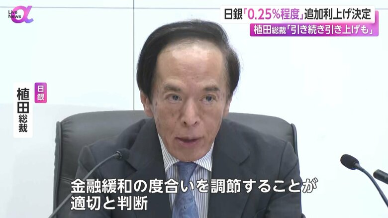 会見を行う植田総裁