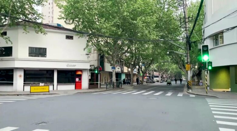 “ロックダウン”が続く上海（4月19日）