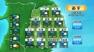 ＜岩手県の天気＞21日は広く雨、風強まり土砂災害に注意　落雷や突風の恐れも