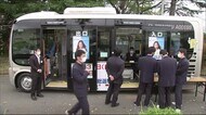 バスが投票所に 初めての投票もスムーズに 南相馬市小高区の高校に移動式投票所《2021衆院選・福島》