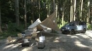 車+キャンプ=家族の時間 愛車が“別荘”つながるテント