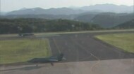 【続報】米軍機の緊急着陸の瞬間 益田市の石見空港にF35戦闘機2機が給油求め着陸(島根県)
