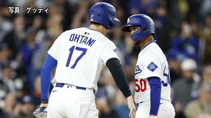 【速報】大谷翔平がサイ・ヤング賞左腕セールからライト前ヒット！続くベッツの2ランで逆転のドジャースが開幕7連勝へ前進