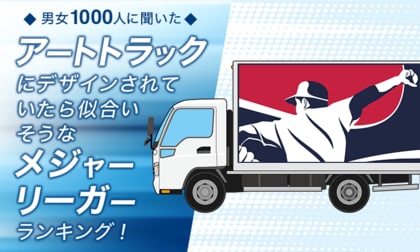 【男女1000人に聞いた】アートトラックにデザインされていたら似合いそうなメジャーリーガーランキング！