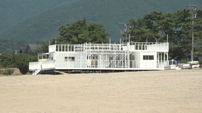 今シーズン営業する浜茶屋は1軒のみ