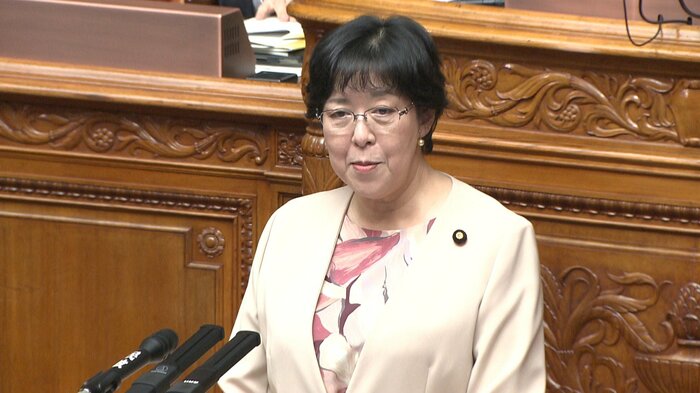 立憲民主党　田名部匡代幹事長（8日・参院本会議）