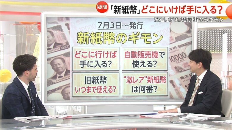 【解説】7月3日から「新紙幣」発行「どこで手に入る？」「旧紙幣はいつまで？」疑問の声に答えます！激レア番号&amp;狙い目も公開｜FNNプライムオンライン
