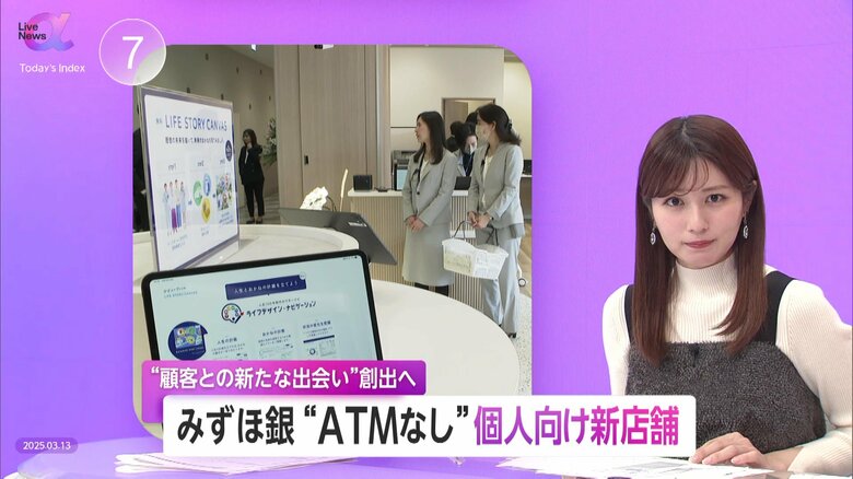 みずほ銀行“ATMなし”個人向け新店舗　商業施設内など設置で“顧客との新たな出会い”創出　専門家は顧客生涯価値の重要性指摘｜FNNプライムオンライン