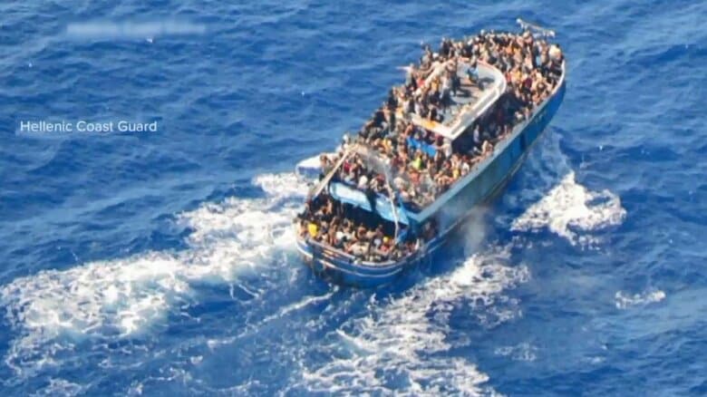 ギリシア沖で船沈没　リビアからの移民ら79人死亡、750人乗船か　当局が支援申し出るも拒否され沈没｜FNNプライムオンライン