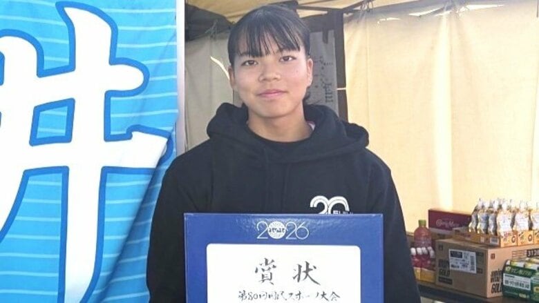 少年女子100ｍハードルで敦賀高校2年の藤田紗季選手が準優勝　1位に0秒15差　青森国民スポーツ大会｜FNNプライムオンライン