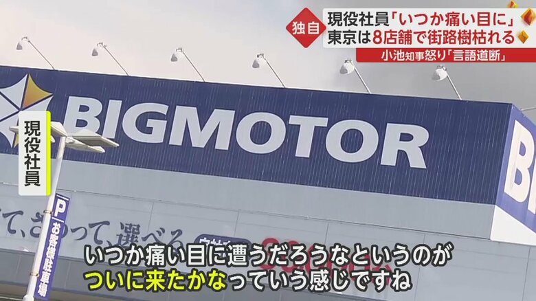 ビッグモーター現役社員が社内の様子を語る