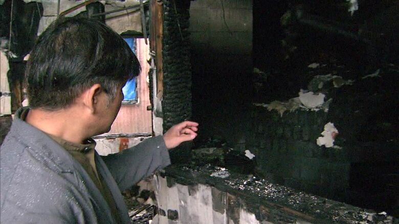 ピザを焼き続けた窯は真っ黒に